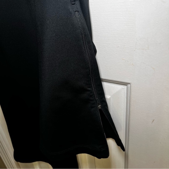 Nike Dri Fit Black Track Pants Elastic Drawstring Waistband Bootcut Hem Active - Picture 5 of 11